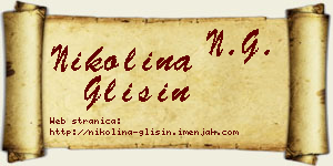 Nikolina Glišin vizit kartica